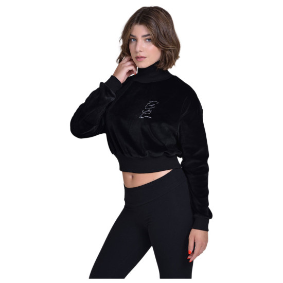 Target Γυναικεία μπλούζα Turtle Neck Crop Top Velour Fuel